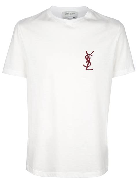 white ysl t shirt